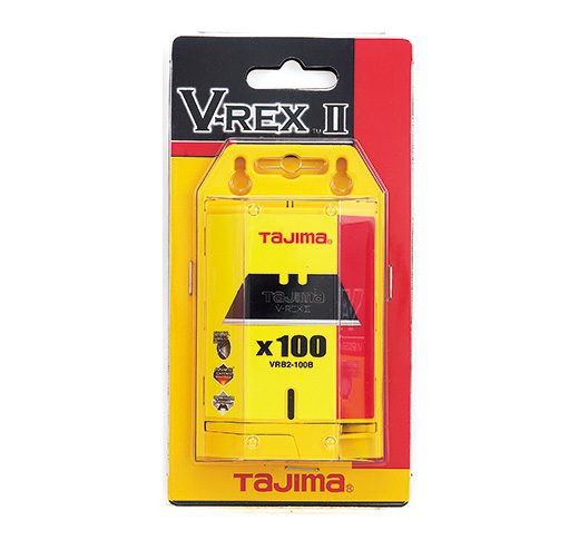 Tajima V-REX II Premium Tempered Steel Utility Knife Blades 100-Pack