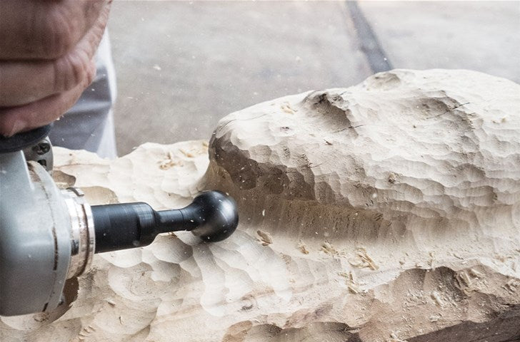 Arbortech 30mm Spherical Ball Gouge Grinder Attachment for Wood Carving