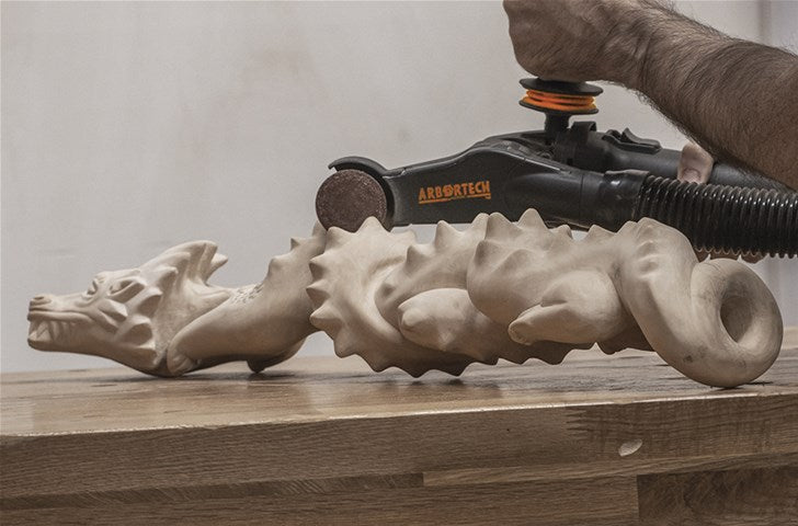 Arbortech Mini Carver Power Tool: Versatile 50mm Angle Grinder for Wood Sculpting