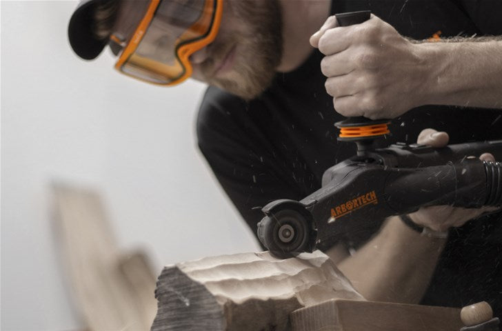 Arbortech Mini Carver Power Tool: Versatile 50mm Angle Grinder for Wood Sculpting