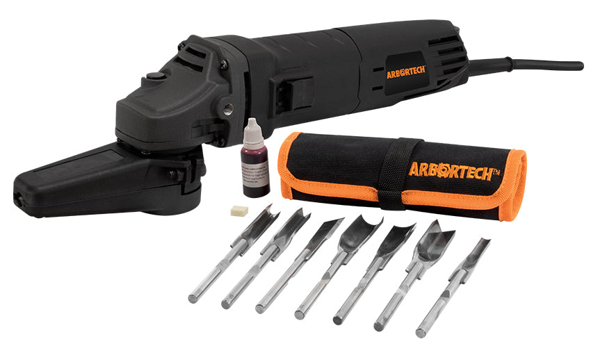 Arbortech Power Chisel Kit: Master Wood Carving Tool with 7 Chisels