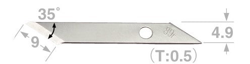 Tajima Precision Art Knife Blades 4.9mm, 20-Piece Box for LC101 Cutter