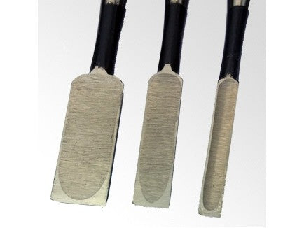 Premium Japanese Oire Nomi Chisel Set - Sharp Carbon Steel, Oak Handle, 3-Piece