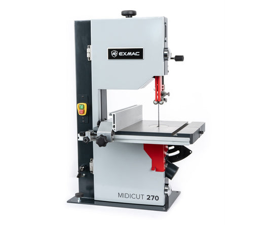 EXMAC MIDICUT 270 Precision Band Saw: Versatile Woodworking, Dual-Speed, Compact Design