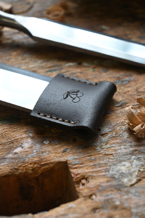 KIRSCHEN Genuine Leather Chisel Blade Protector for Woodworking & Carving Tools