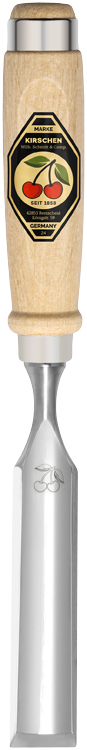 KIRSCHEN Professional Hollow Chisel with White Beech Handle, Inside Bevel