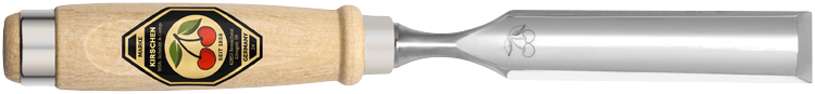 KIRSCHEN Professional Hollow Chisel with White Beech Handle, Inside Bevel