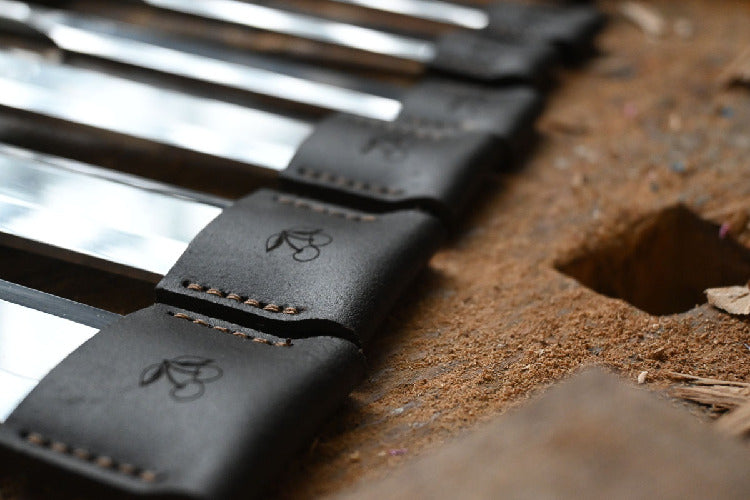 KIRSCHEN Genuine Leather Chisel Blade Protector for Woodworking & Carving Tools