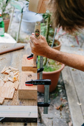 KIRSCHEN German Hand-Forged Drawknife with Beech Handles for Woodworking