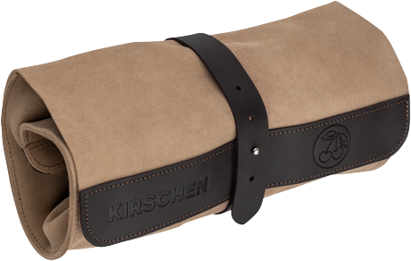 KIRSCHEN Premium Suede Leather Tool Roll for Chisels and Sculpting Tools