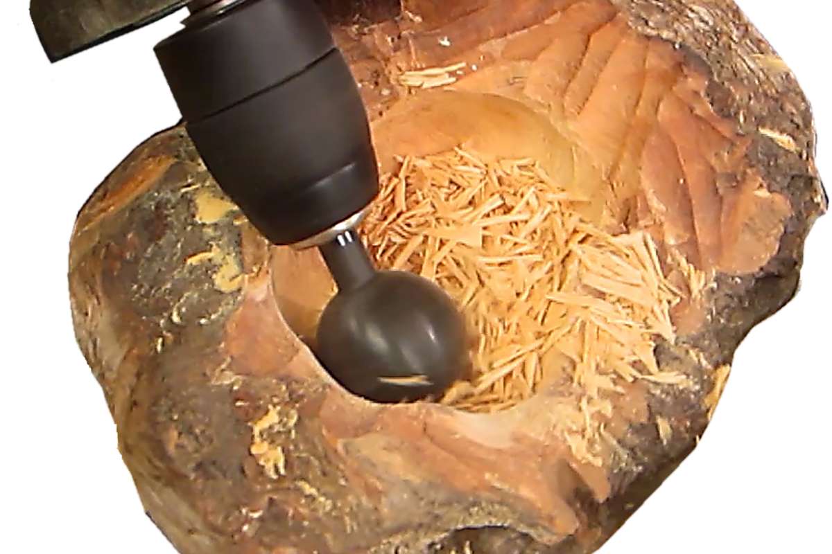 Kirjes Orbicut 40mm HSS Milling Ball Cutter for Wood Carving and Hollowing