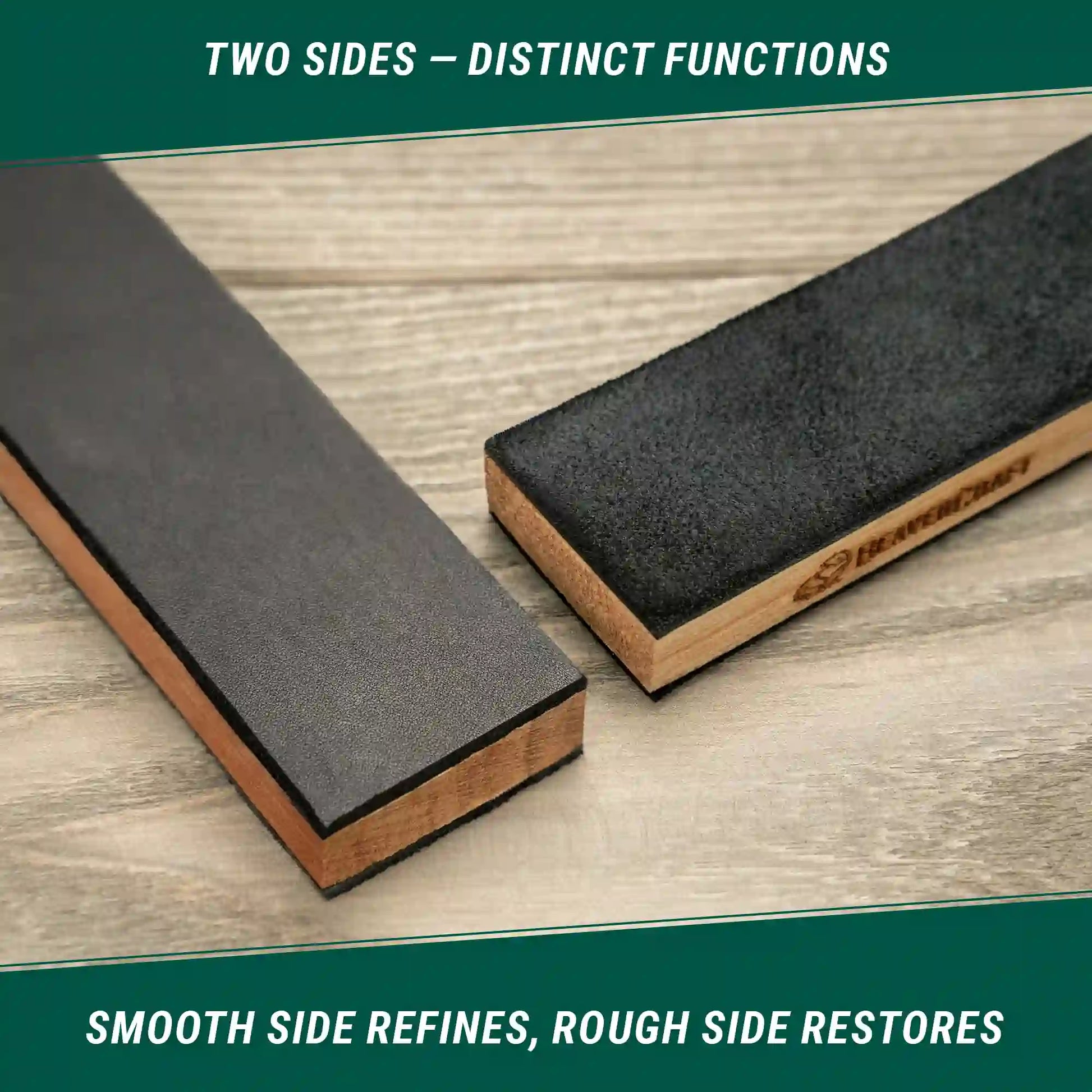 Pocket Dual-Sided Leather Paddle Strop with Polishing Compounds