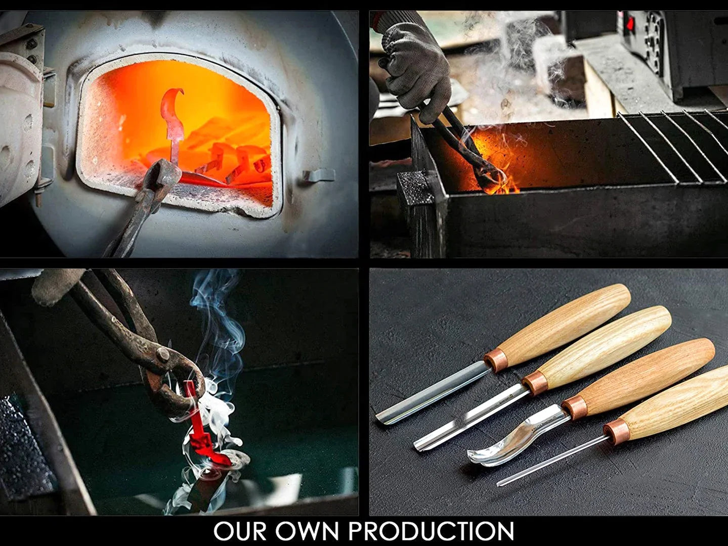 BeaverCraft Compact Short Bent Wood Carving Gouge Sweep #8