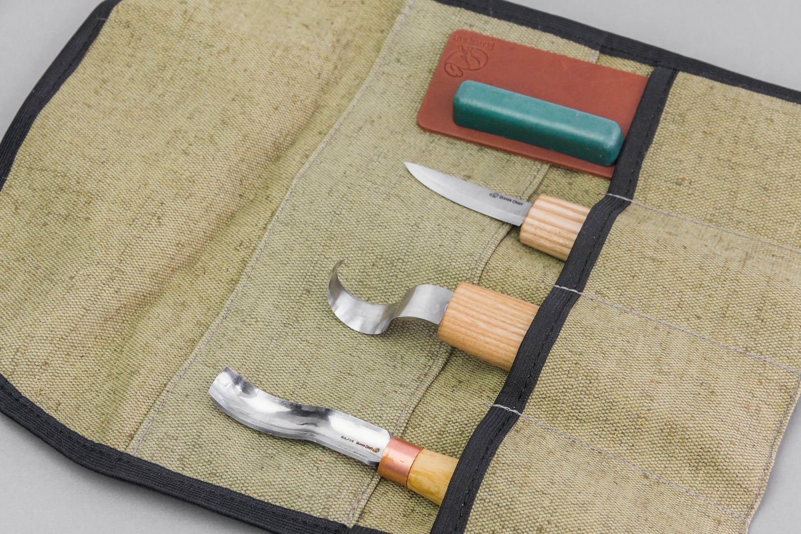 BeaverCraft S38 Premium Spoon Carving Kit with Leather Strop