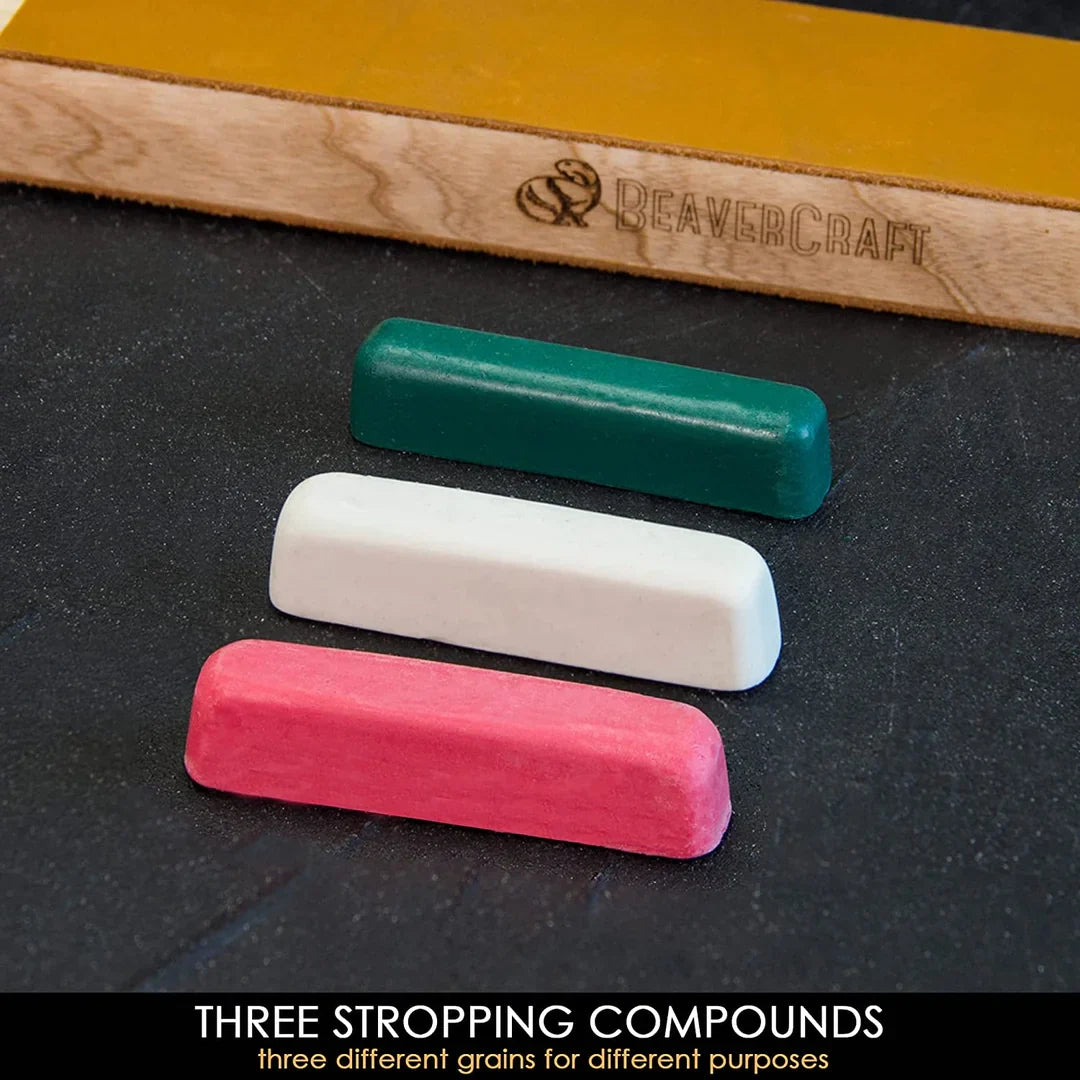 BeaverCraft S50X Deluxe Large Wood Carving Set with Walnut Handles