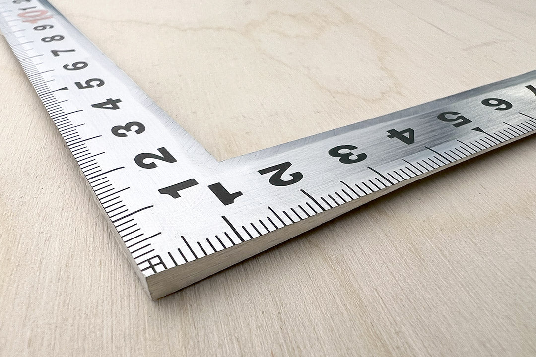 Shinwa 500mm Hard Chrome Carpenter's Square: Profiled, Thick Corner, Precise Woodworking Tool