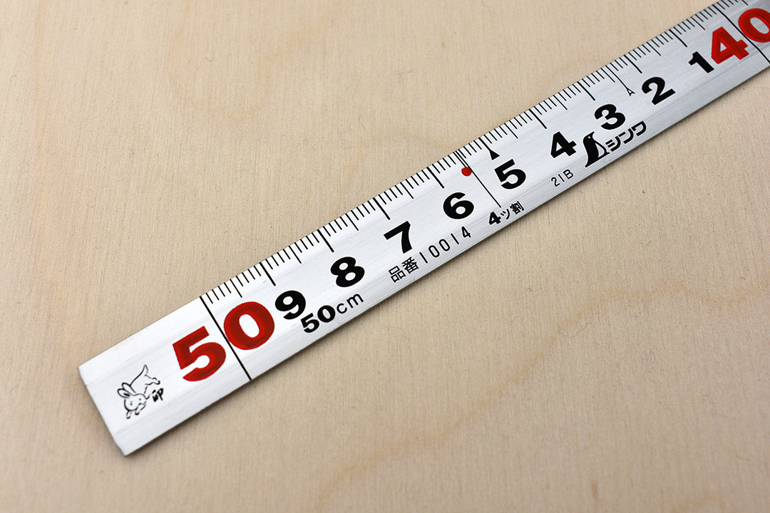 Shinwa 500mm Hard Chrome Carpenter's Square: Profiled, Thick Corner, Precise Woodworking Tool