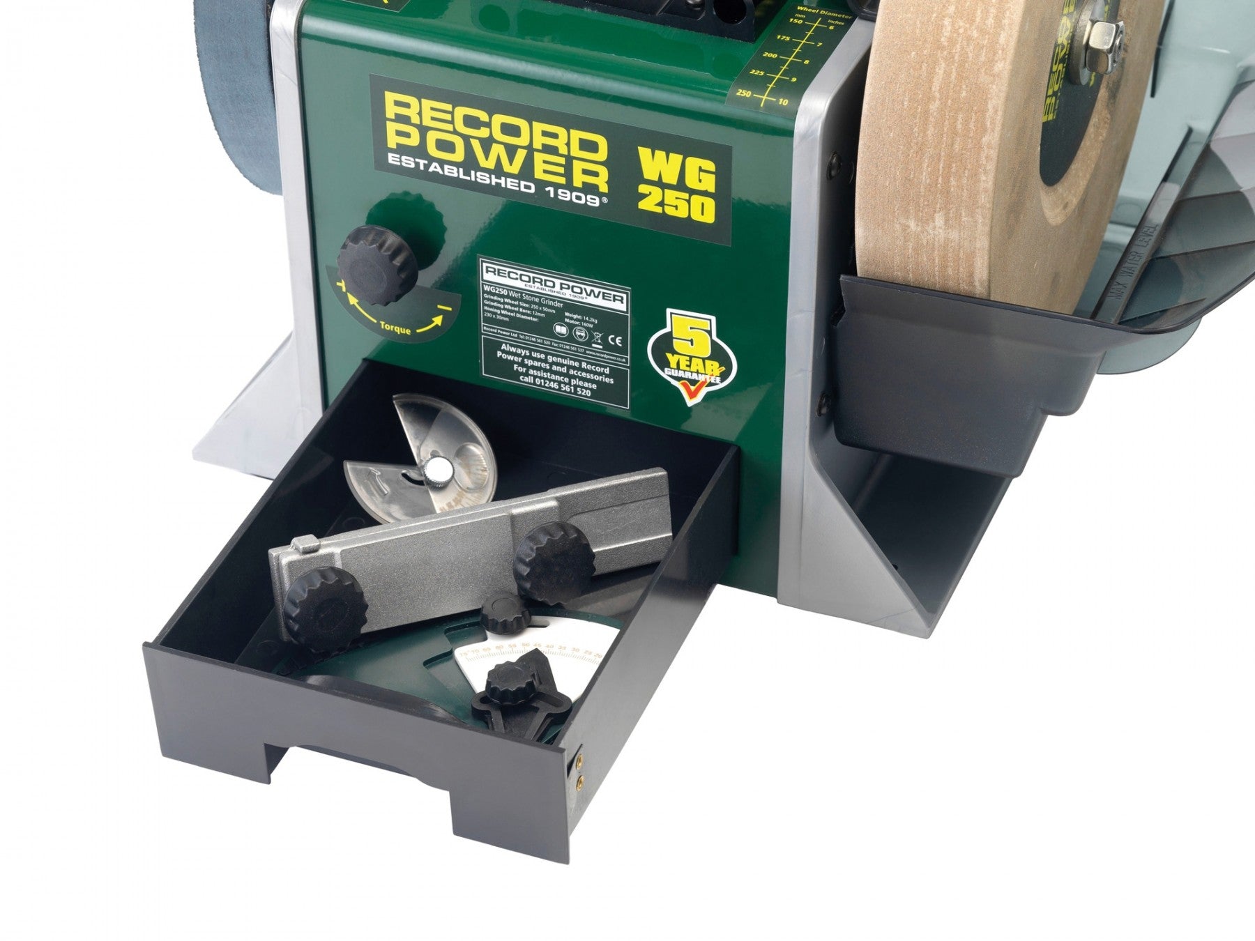 Record Power WG250 Wet Grinder: Precision Sharpening for Woodworking Tools