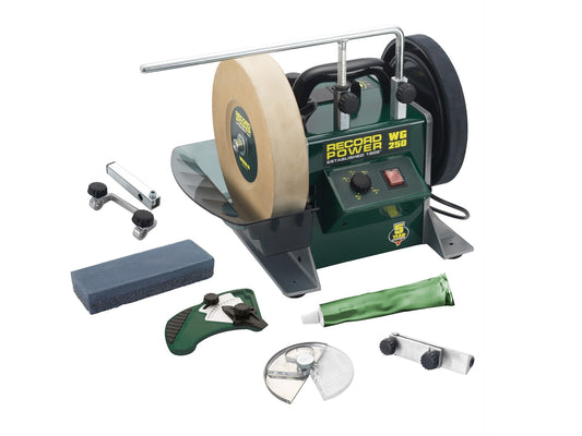 Record Power WG250 Wet Grinder: Precision Sharpening for Woodworking Tools