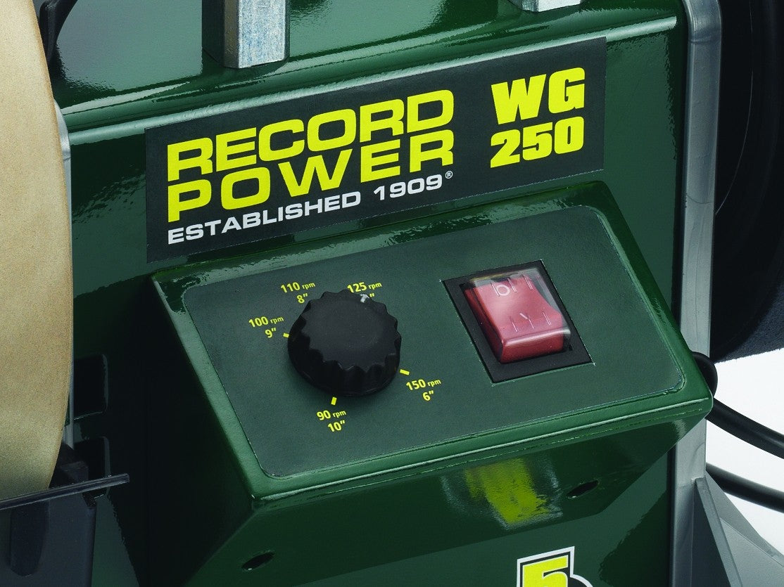 Record Power WG250 Wet Grinder: Precision Sharpening for Woodworking Tools
