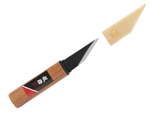 Precision TAKAGI Kiridashi Carving Knife 60mm – Japanese Carbon Steel Woodworking Tool