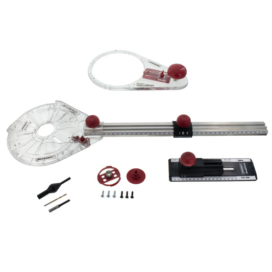 Metric CircleGuideKit Router Jig for Precise 40‑300mm Cuts