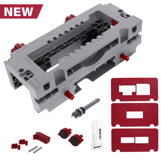 Milescraft HingeJigPLUS™ Self-Clamping Door Hinge & Latch Jig with PinDoctor