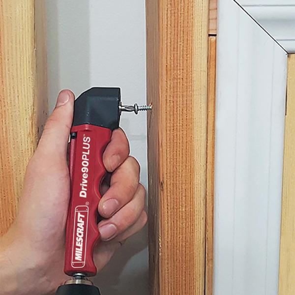 Milescraft Drive90PLUS Impact-Ready Right Angle Drill Attachment for Tight Spaces