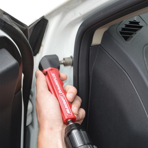 Milescraft Drive90PLUS Impact-Ready Right Angle Drill Attachment for Tight Spaces