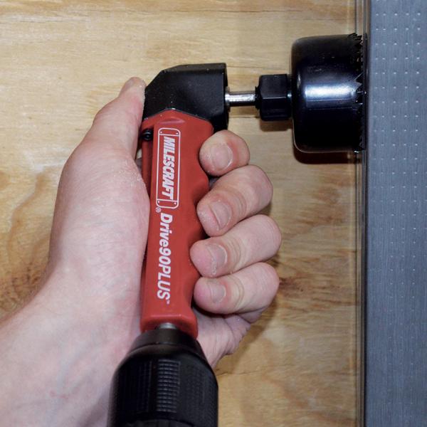 Milescraft Drive90PLUS Impact-Ready Right Angle Drill Attachment for Tight Spaces