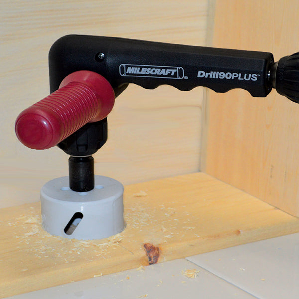 Milescraft Drill90PLUS Right Angle Drill Attachment 4‑inch Reach