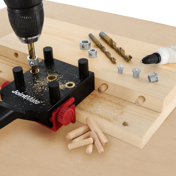 DowelJigKit™ Imperial Doweling Kit with Self‑Centering JointMate Precision