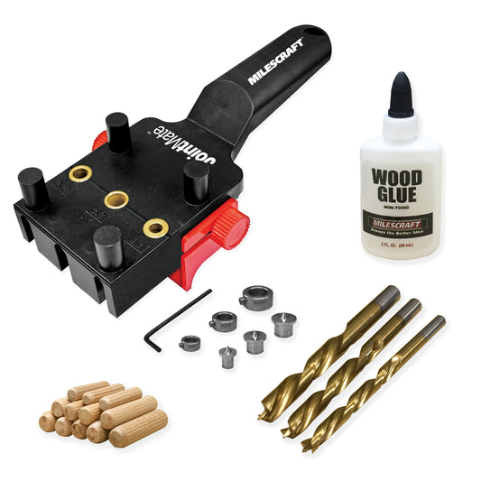 DowelJigKit™ Imperial Doweling Kit with Self‑Centering JointMate Precision