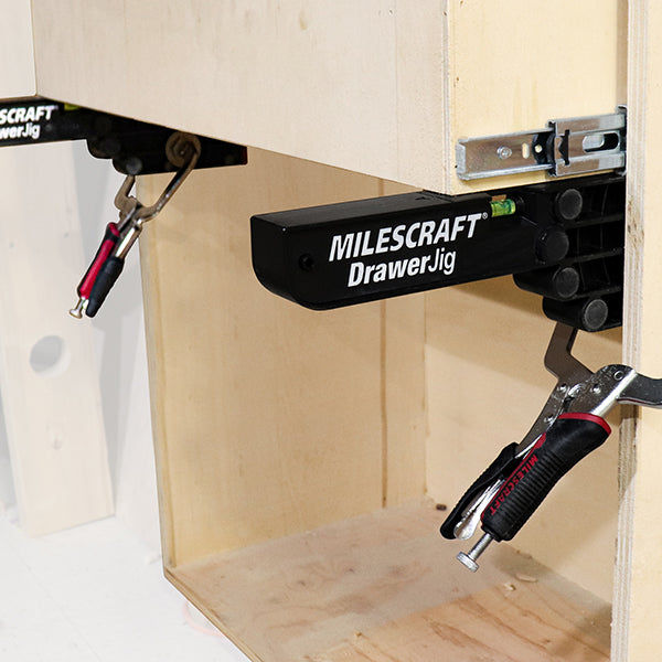 Milescraft DrawerJig 2‑Piece Cabinet Installation Jig with Precision Level