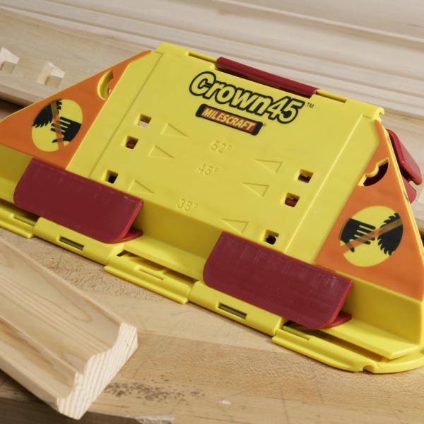 Milescraft Crown45™ Right‑Side‑Up Crown Molding Jig with Adjustable Angles and Collapsible Design