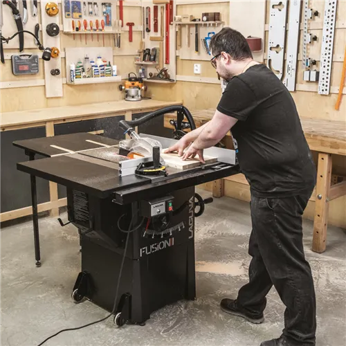 Compact Laguna Fusion 1 Table Saw: Precision Woodworking for DIY & Craftsmen