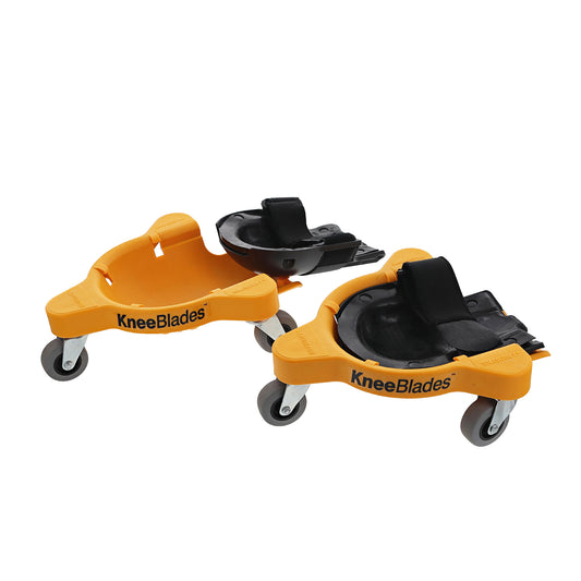 KneeBlades® 360° Rolling Knee Pads, Gel Cushion & 3-Caster Design