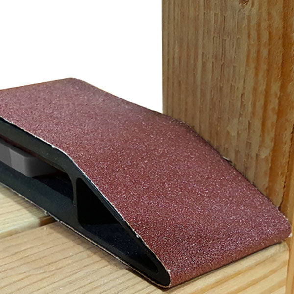 Milescraft SandDevil2.5 5‑Surface Sanding Block with 2.5" x 14" Belt