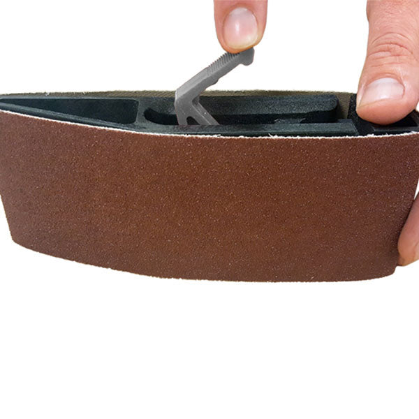 Milescraft SandDevil2.5 5‑Surface Sanding Block with 2.5" x 14" Belt