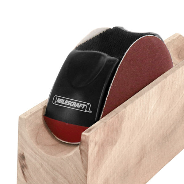 Milescraft SandPlane Interchangeable 5‑inch Hook‑and‑Loop Sanding Plane for DIY Projects