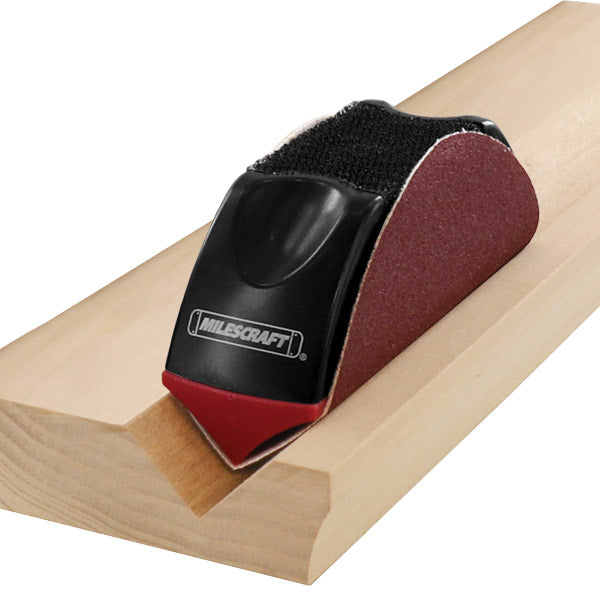 Milescraft SandPlane Interchangeable 5‑inch Hook‑and‑Loop Sanding Plane for DIY Projects
