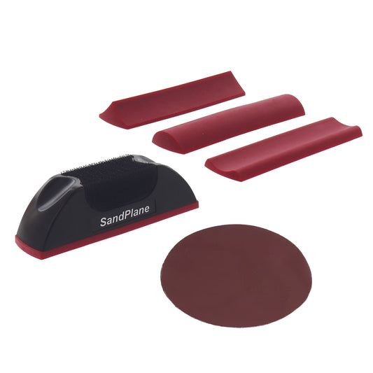 Milescraft SandPlane Interchangeable 5‑inch Hook‑and‑Loop Sanding Plane for DIY Projects