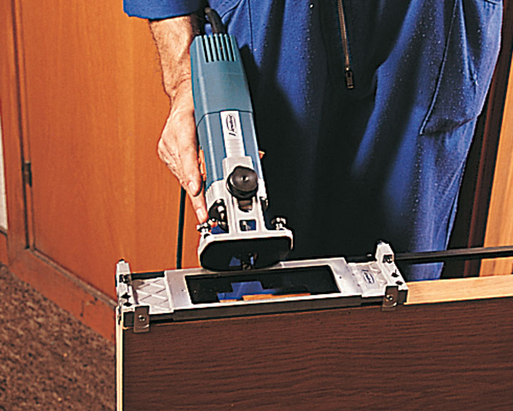 Virutex Professional Hinge Template Kit for Door & Frame Mortising