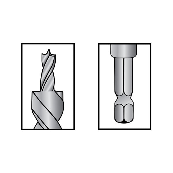High Speed Steel Pocket Hole Bit with Stop Collar