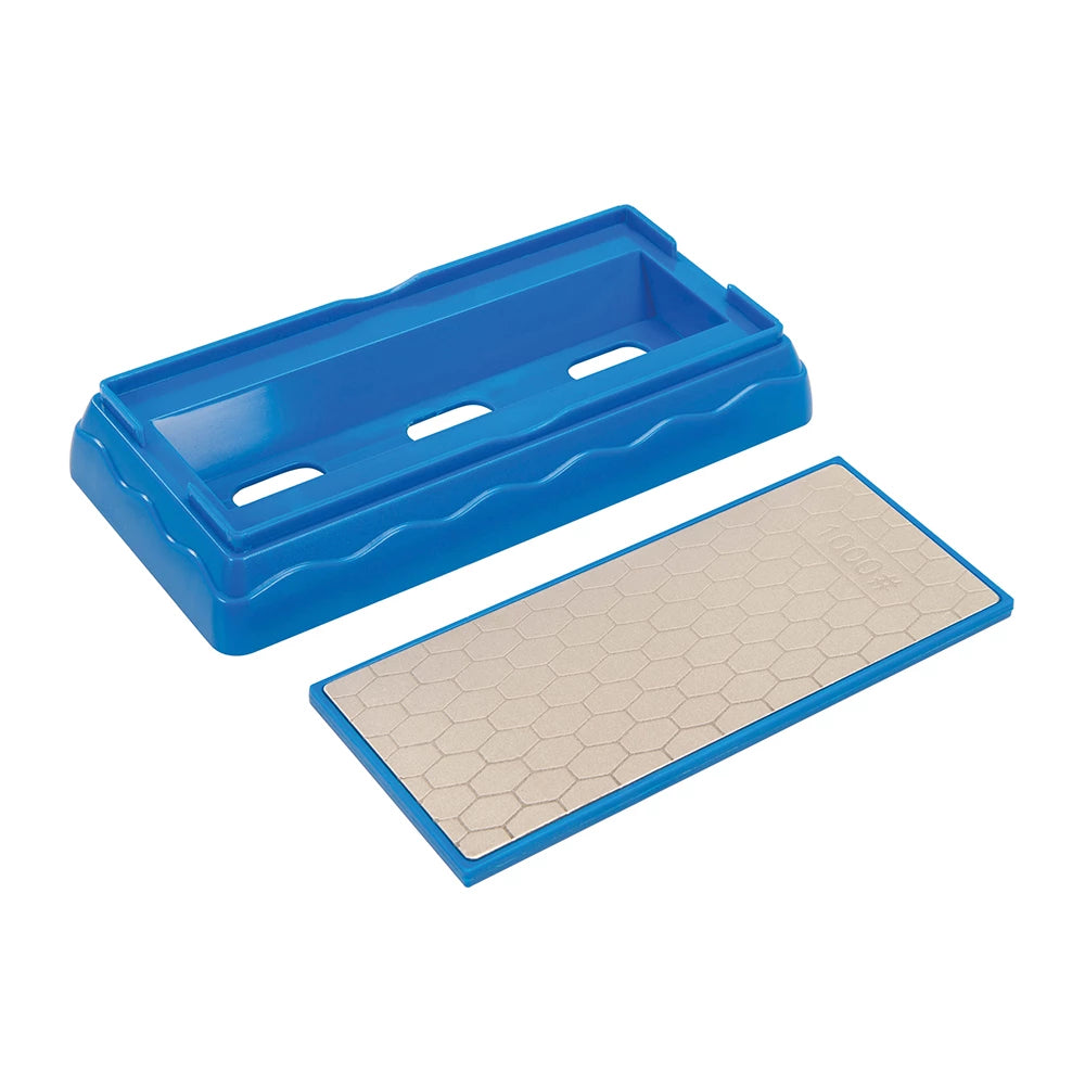Silverline Double-Sided Diamond Bench Stone 400/1000 Grit for Sharpening Tools