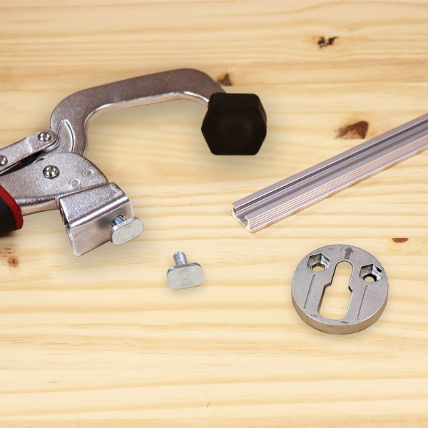ClampAnchors™ Permanent Workbench Clamping Station Kit with T-Bolt Hardware