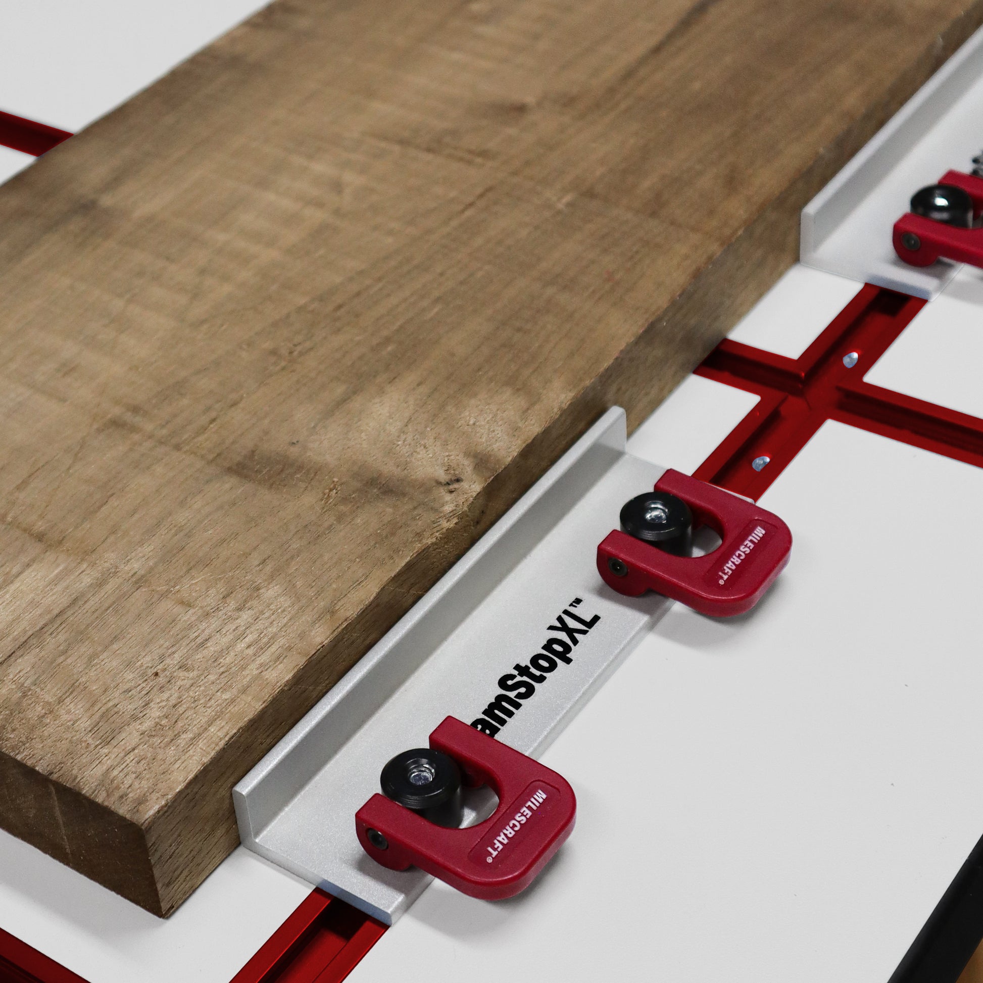CamStopsXL Extra Long T-Track Stops for Heavy-Duty Clamping