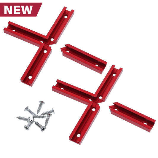 CrossTrax™ 8‑Piece Aluminum T‑Track Intersection Kit for Workshop Projects