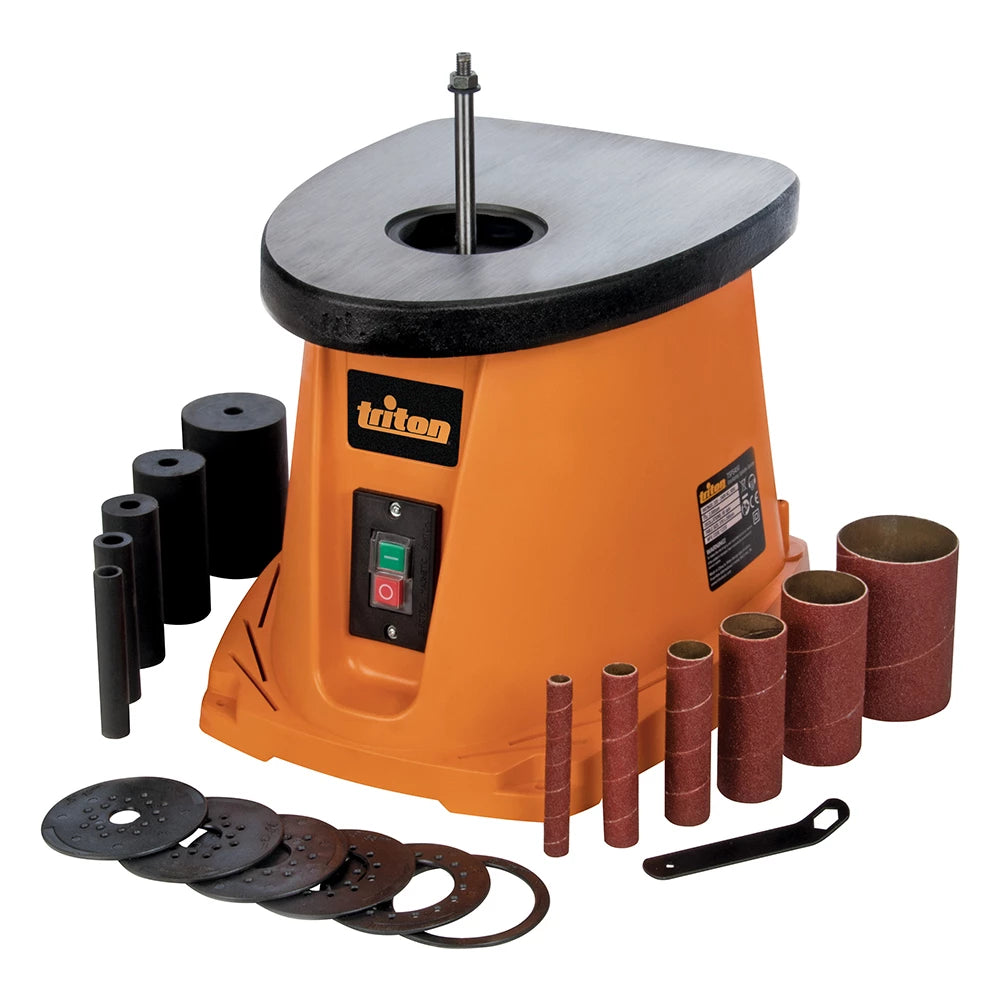Triton 450W Oscillating Spindle Sander for Precision Woodworking & Finishing