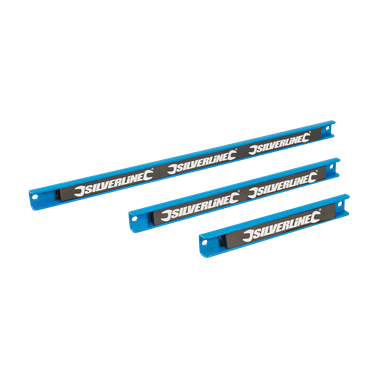 Silverline Heavy-Duty Magnetic Tool Bar Rack Set (3-Piece) for Secure Storage